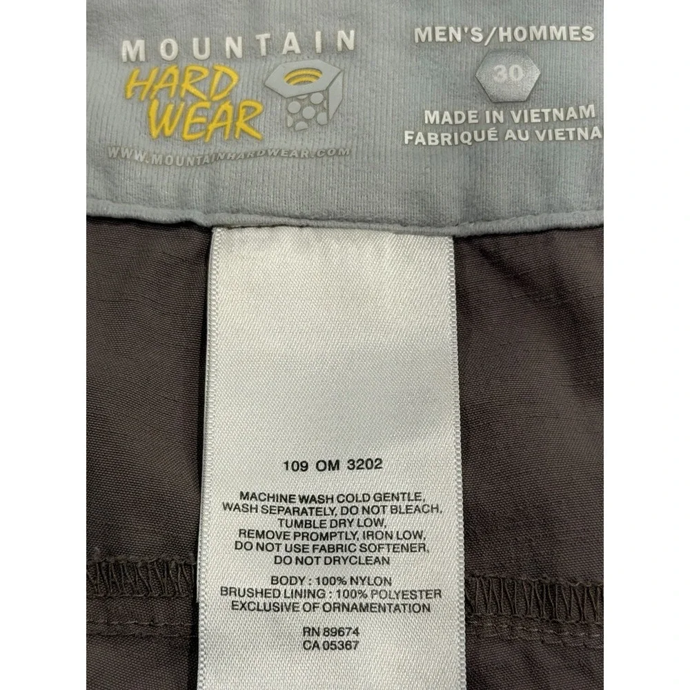 Mountain Hardwear Shorts Mens 30 Everyday Lightweight Khaki Hiking Cargo Shorts